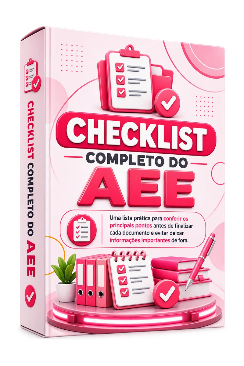 Mockup do bônus Checklist Completo do AEE