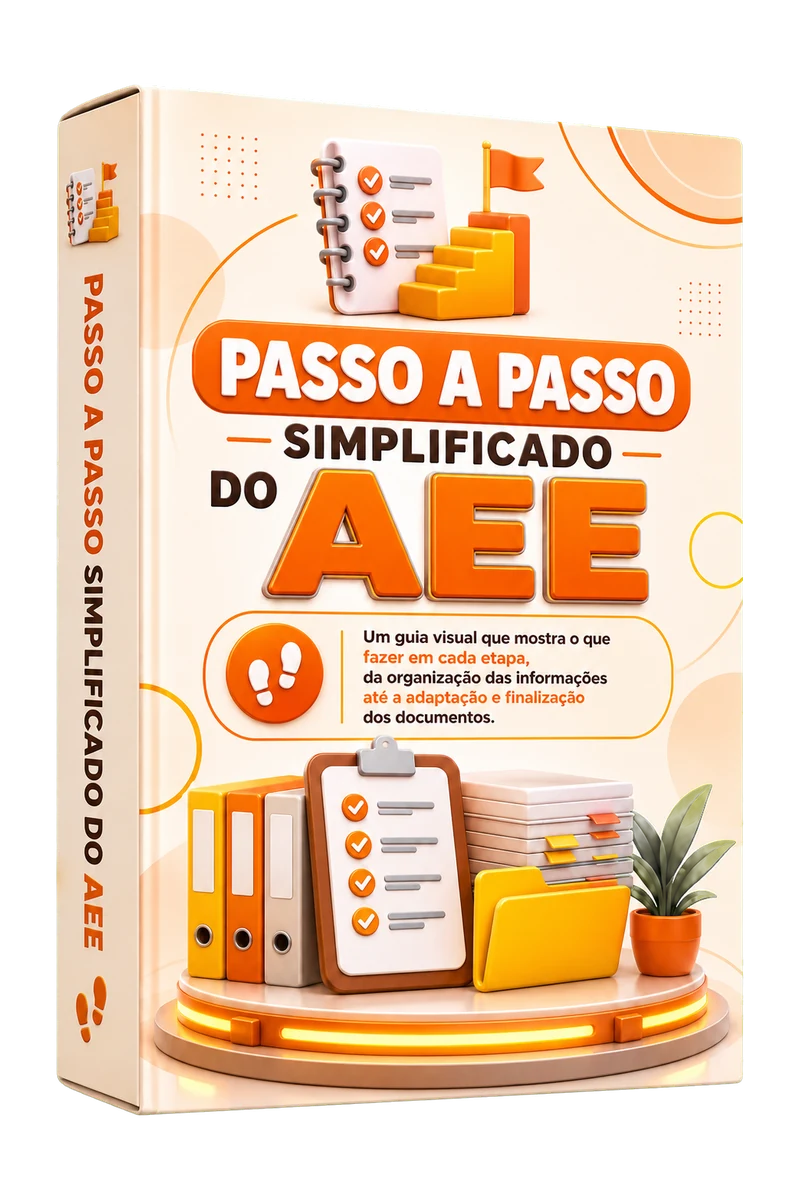 Mockup do bônus Passo a Passo Simplificado do AEE
