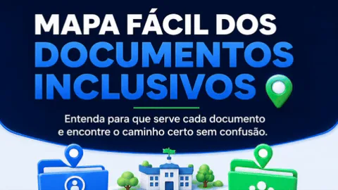 Demonstração animada do bônus Mapa Fácil dos Documentos Inclusivos